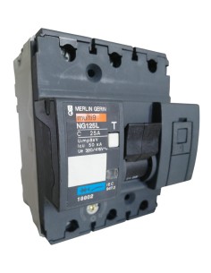 Merlin gerin 18802 automatic circuit breaker ng125l 3p 25a curve c 50ka